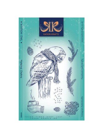 Tampon clear - Wisdom Owl - Katkin Kraft