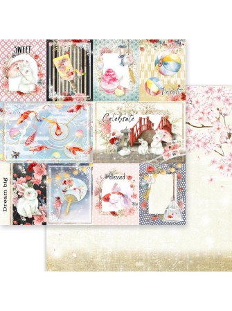 Pack papiers 8 x 8 - Collection "Moon Bunny Celebration" - Asuka Studio