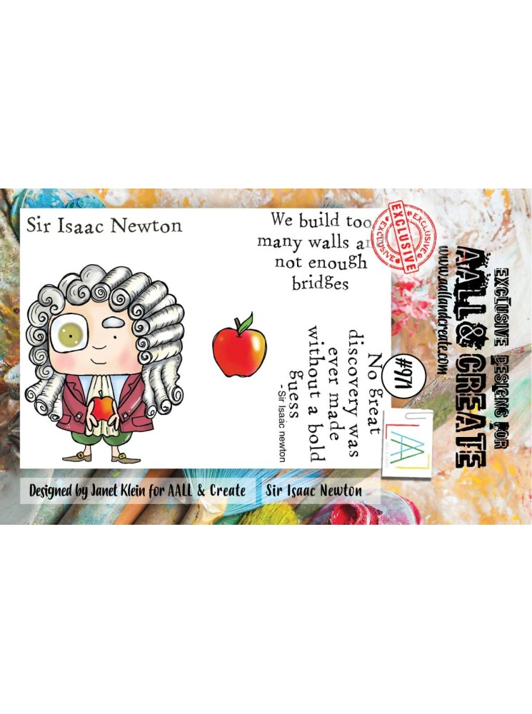 Tampon clear N° 971 : Sir Isaac Newton - Aall & create