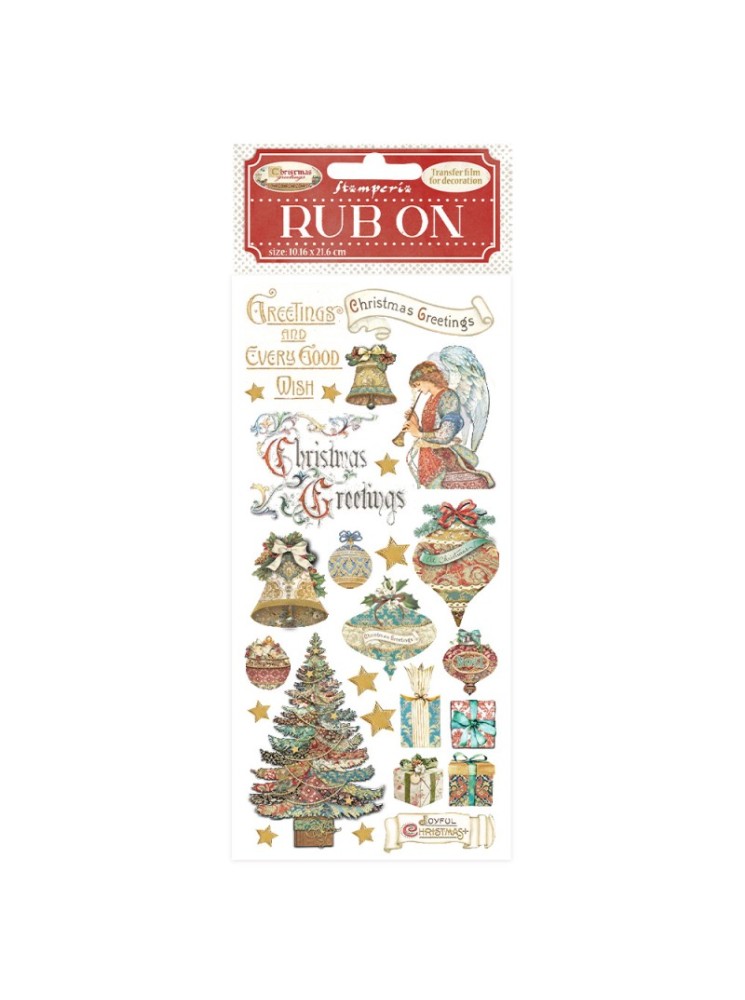Rub'ons - Angel - Collection "Christmas greetings" - Stamperia