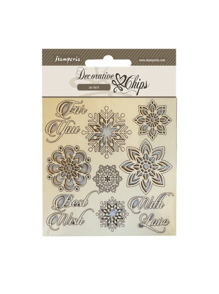 Snowflakes - Décorative Chips - Stamperia