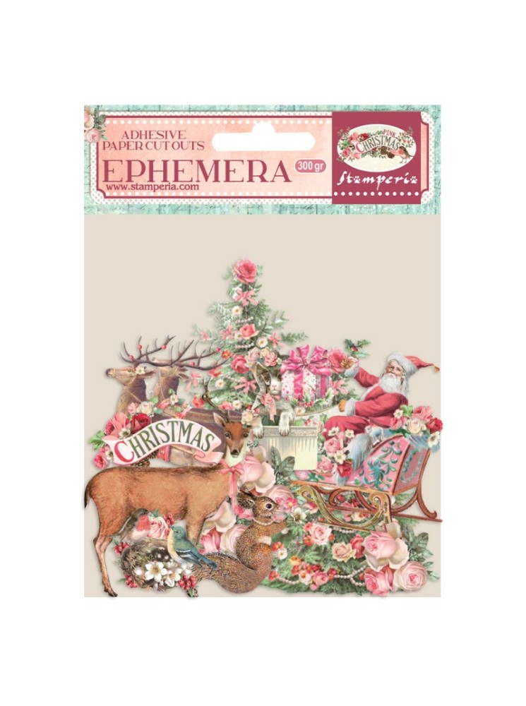 Ephemera - Collection "Pink Christmas" - Stamperia