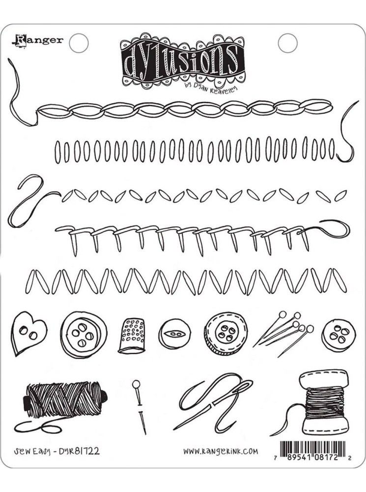Tampon cling - Sew Easy - Dylusions - ranger