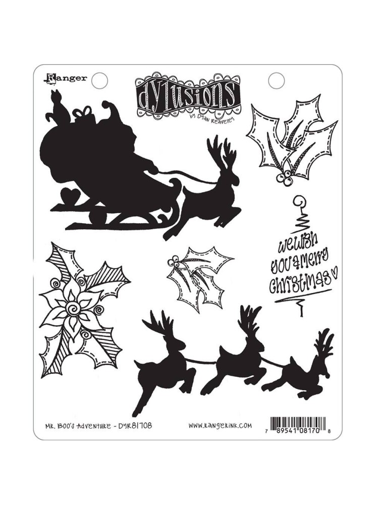 Tampon cling - Mr Boo's Adventure - Dylusions - ranger