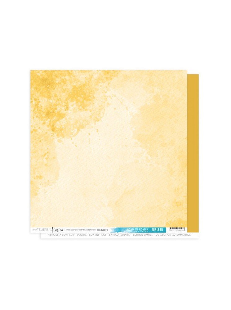 Back to Basics - Jaune Moutarde - Collection "Sur le Fil" - Les Ateliers de Karine