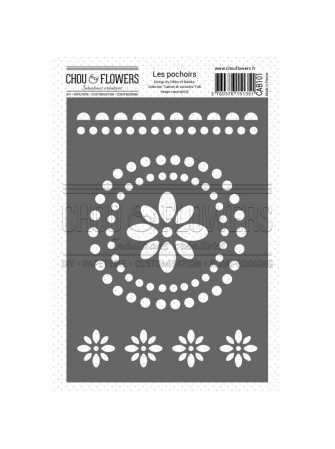 Pochoir - Folk - Collection "Cabinet de curiosités" - Chou & Flowers