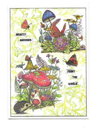 Tampon clear N° 1093 : Insectual Healing - Collection "Trip in the Wood" -Aall & create
