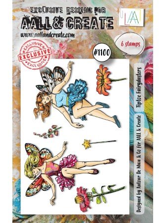 Tampon clear N° 1100 :  Tiptoe Fairydusters - Collection "Trip in the Wood" -Aall & create