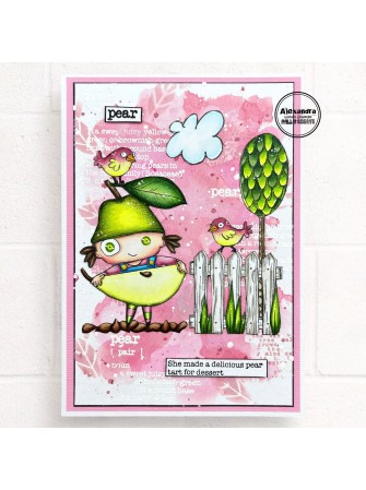 Tampon clear N° 1026 : Pear - Collection "On the Farm" - Aall & create
