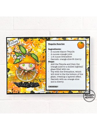 Tampon clear N° 1024 : Orange - Collection "On the Farm" - Aall & create