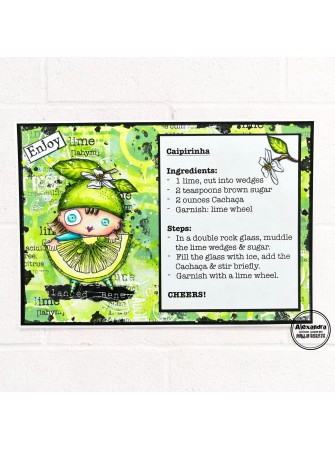 Tampon clear N° 1022 : Lime - Collection "On the Farm" - Aall & create