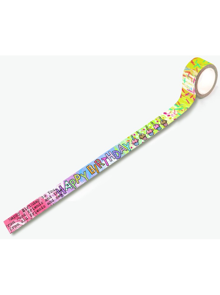 Washi Tape N°54 - HBD2U - Happy Birthday to You - Collection "Trip to Party" -- Aall & Create