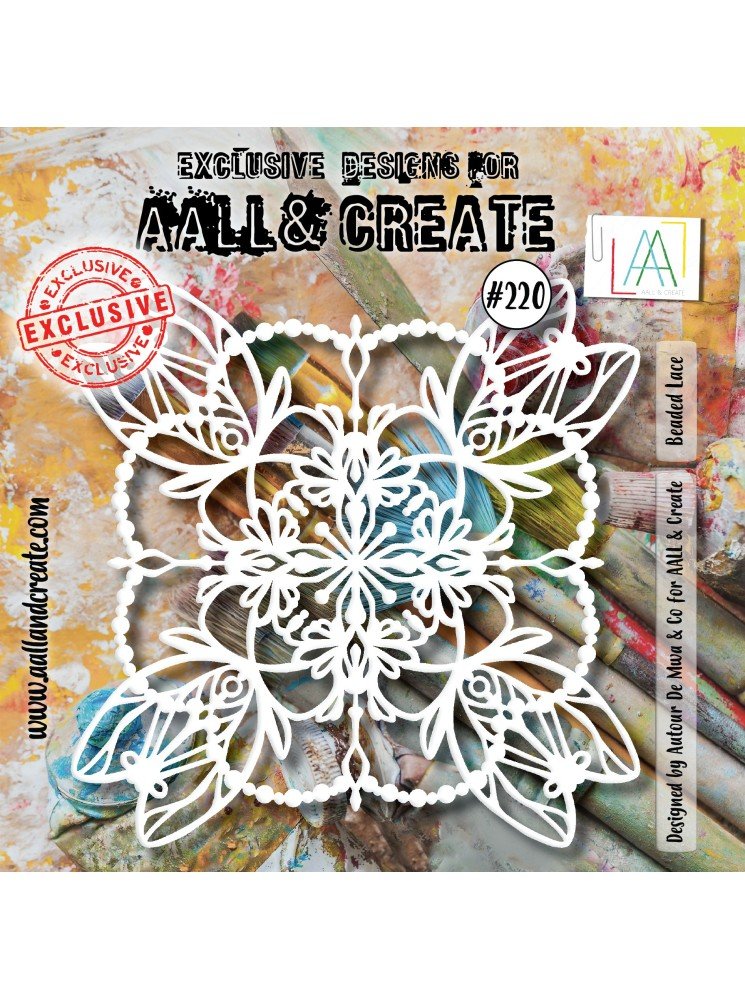 Stencils N°220 - Beaded Lace - Aall & create