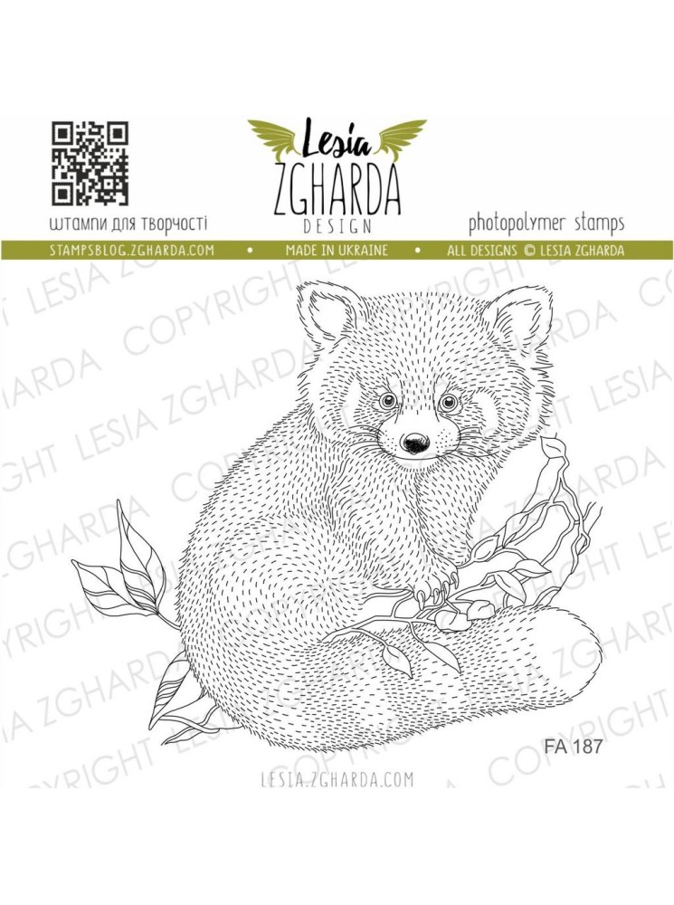 Panda roux - Tampon clear - Lesia Zgharda
