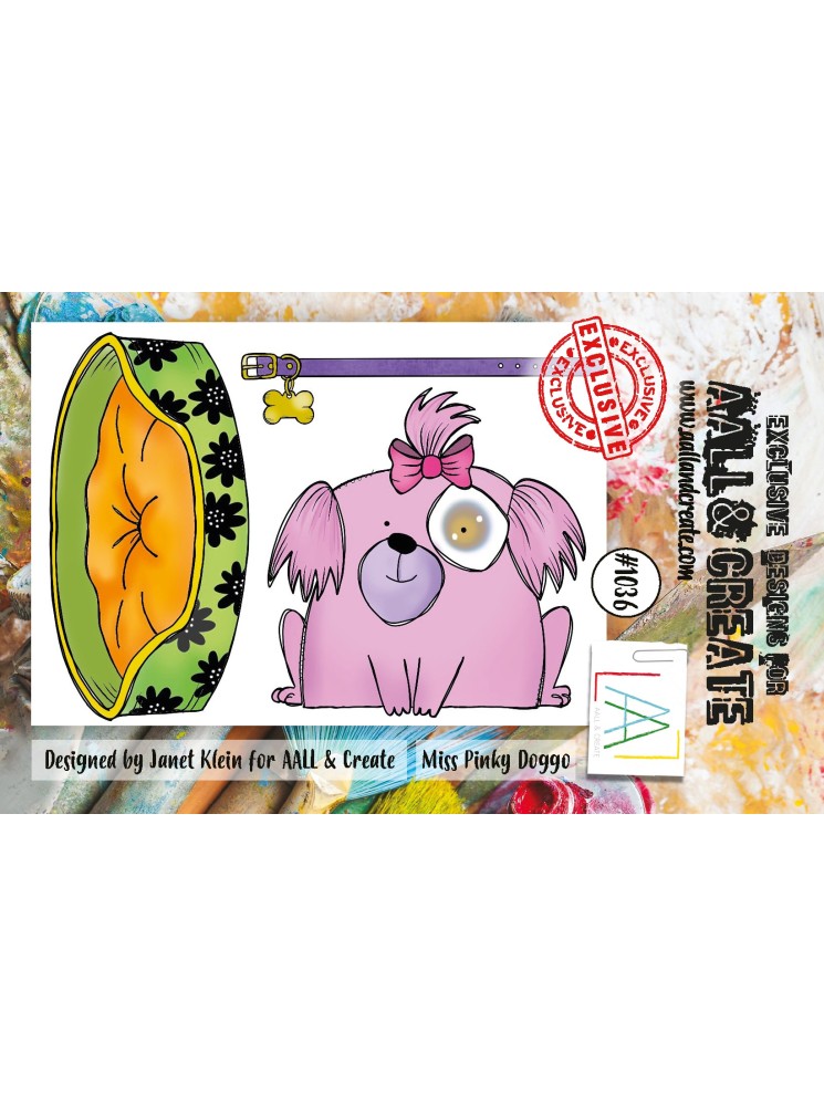 Tampon Clear N° 1036 : Miss Pinky Doggo -Aall & Creates