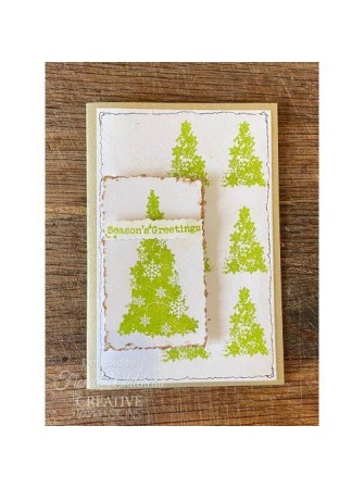 Tampon clear : Snowflakes Trees - Woodware Craft Collection - Creative Expression