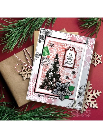 Tampon clear : Snow Frosted Tree - Woodware Craft Collection