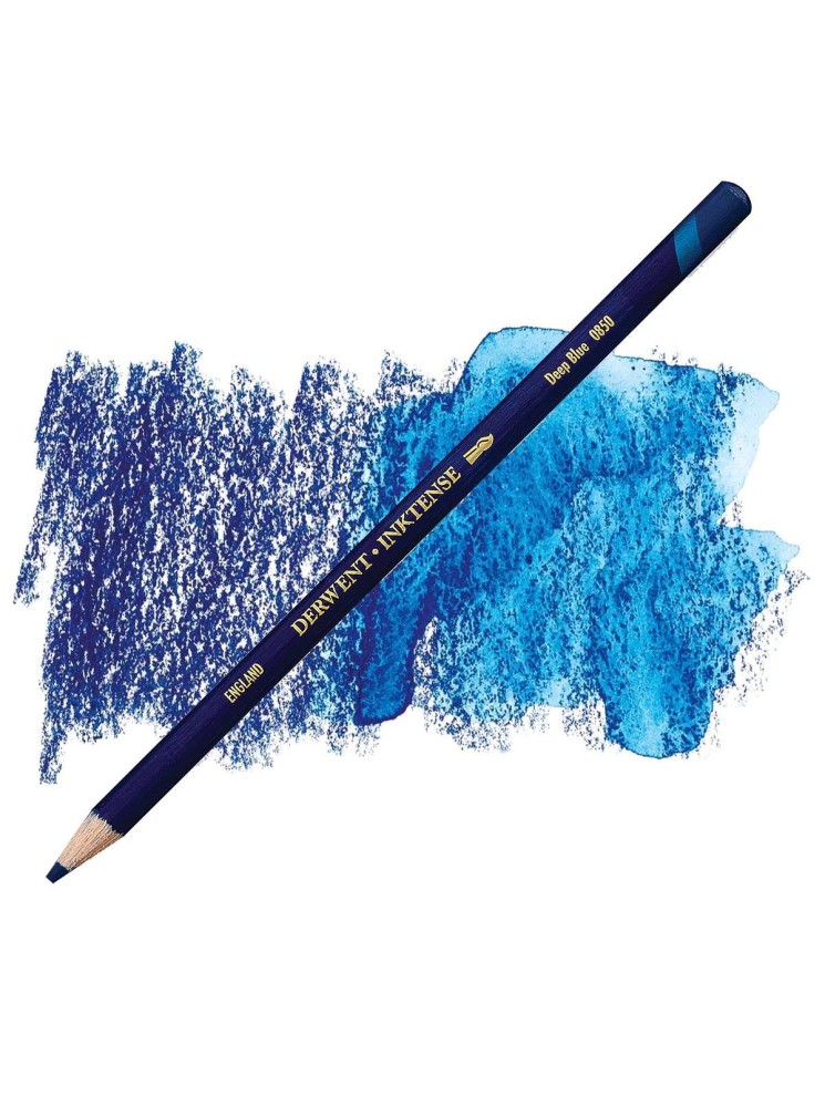 Inktense  - Deep Blue (0850) - Crayons à encre aquarellable - Derwent