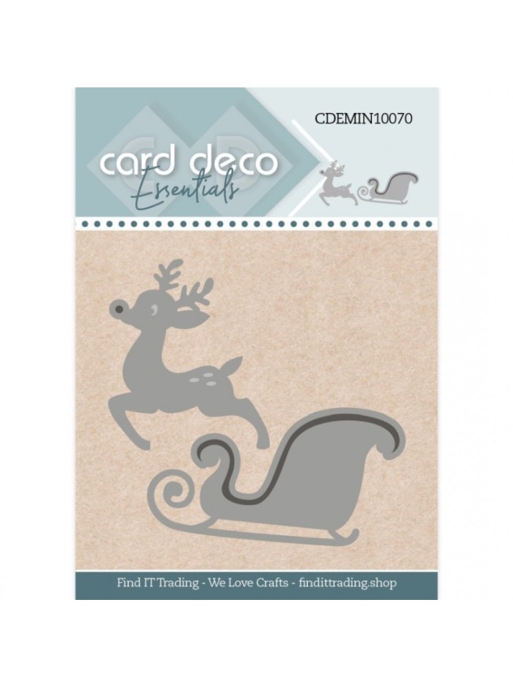 Luge du Père-Noël - dies - Collection Card deco Essentials - Find It