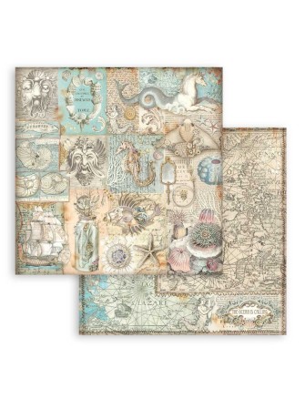 Pack papiers - Collection "Songs of the Sea" - Stamperia