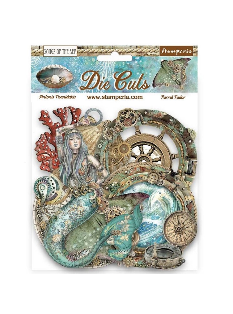 Die cut - Creatures - Collection "Songs of the Sea" - Stamperia