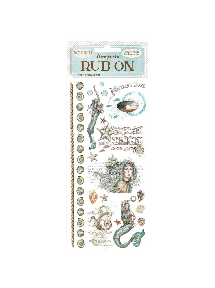 Rub'ons - Mermaid - Collection "Songs of the Sea" - Stamperia