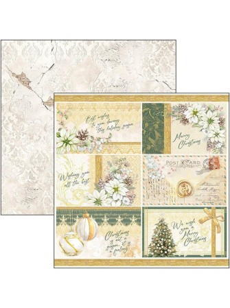 Pack papiers 20 x 20 cm - Collection "Sparkling Christmas"- Ciao Bella