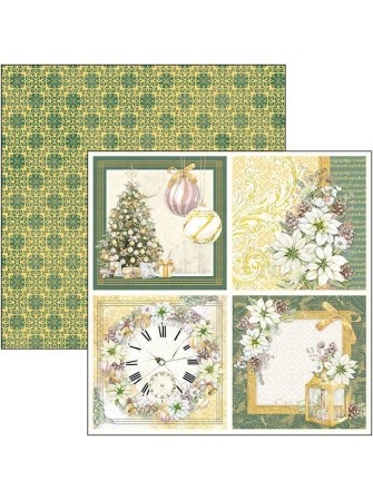 Pack papiers 20 x 20 cm - Collection "Sparkling Christmas"- Ciao Bella
