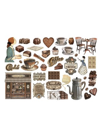 Ephemera - Collection "Coffee and Chocolate" - Stamperia