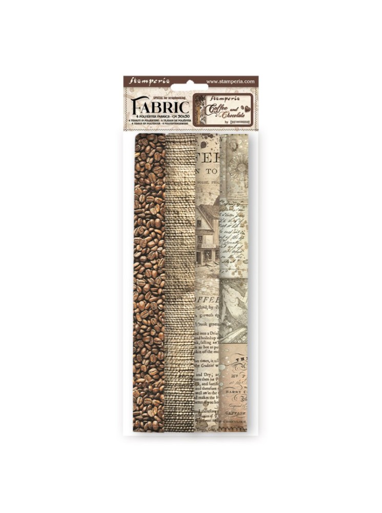 Set de tissu - Collection "Coffee and Chocolate" - Stamperia