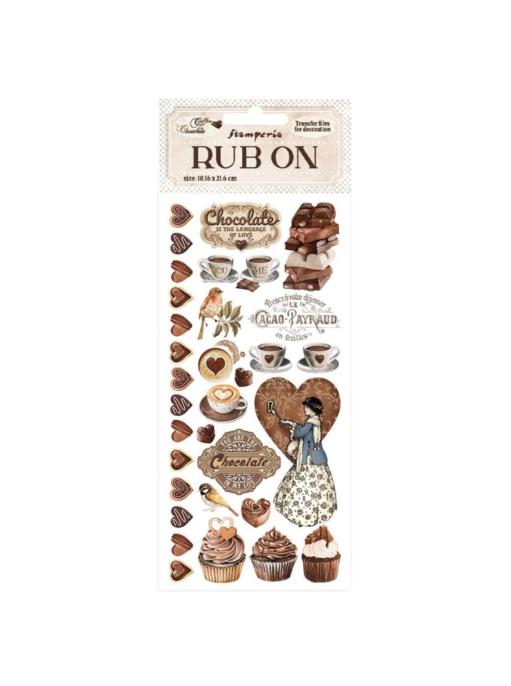 Rub'ons - Sweety - Collection "Coffee and Chocolate" - Stamperia
