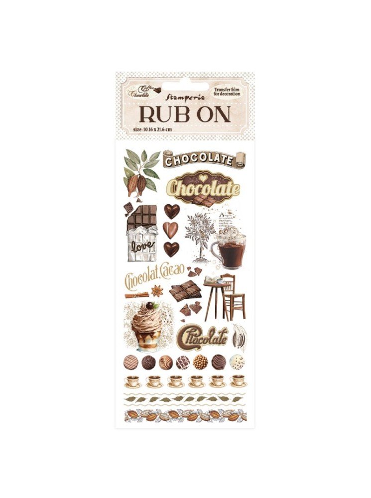 Rub'ons - Elements- Collection "Coffee and Chocolate" - Stamperia