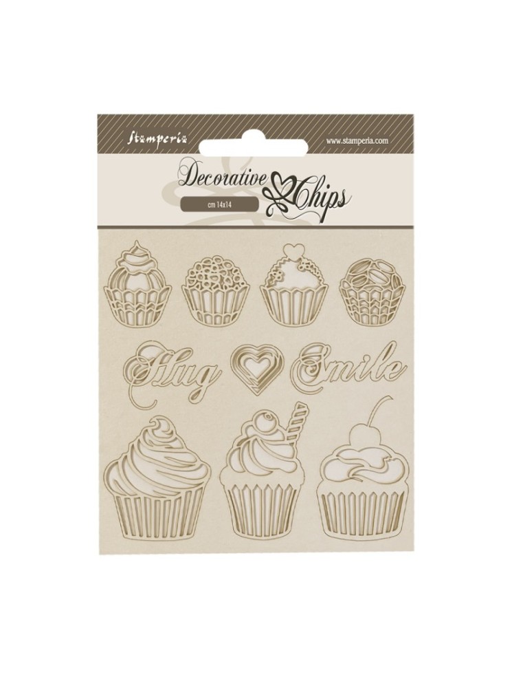 Sweety - Collection"Coffee and Chocolate"  - Décorative Chips - Stamperia
