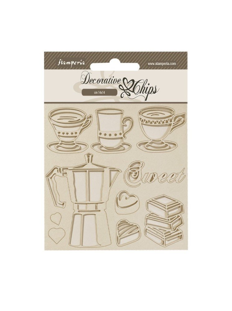 Moka - Collection"Coffee and Chocolate"  - Décorative Chips - Stamperia