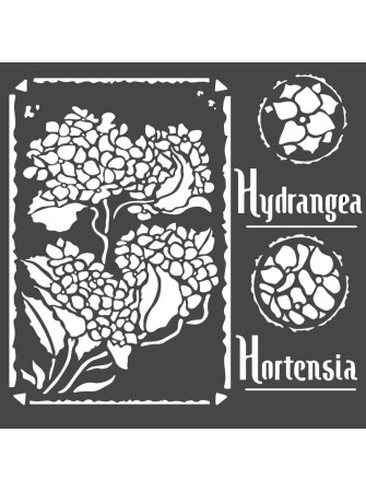 Hortensia - stencils -...