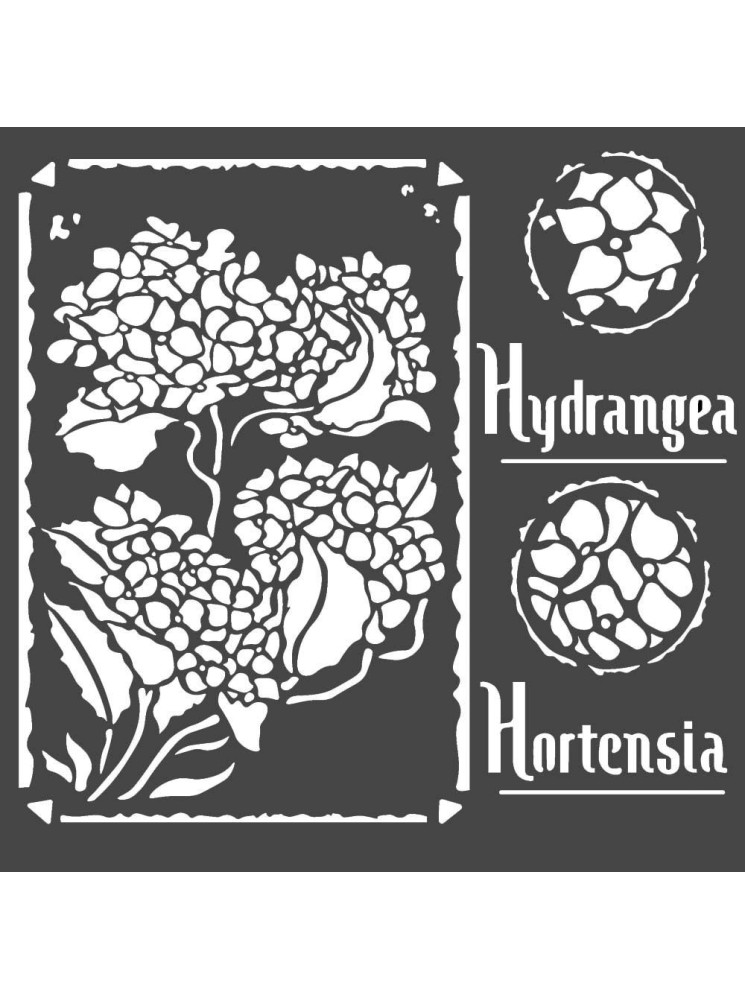 Hortensia - stencils -  collection "Hortensia" - Stamperia