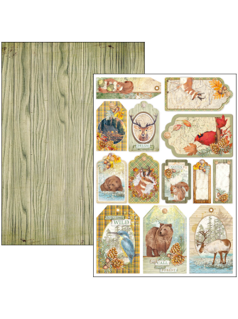 Pack papiers A4 - Collection "Into the wild" - Ciao Bella