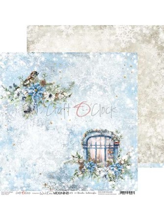 Pack papiers 20.3 x 20.3 cm - Collection "Winter Morning" - Craft O'Clock