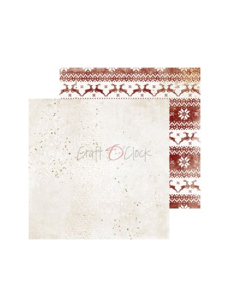 Pack papiers  20.3 x 20.3 cm - Collection "Christmas Treasure"  - Craft O'Clock
