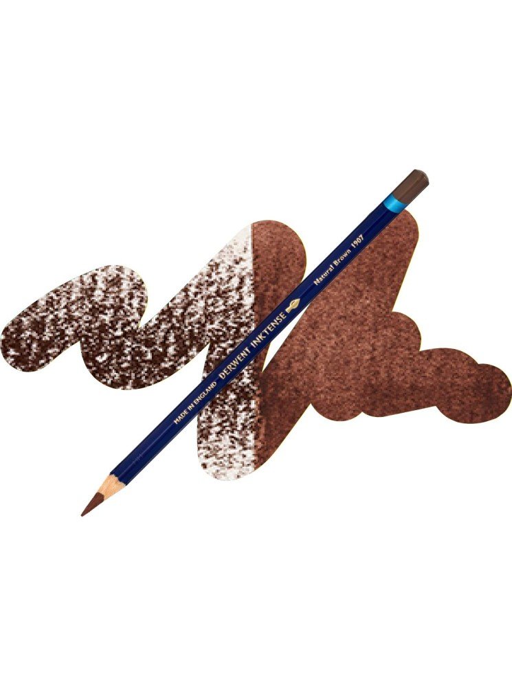 Inktense  - Natural Brown (1907) - Crayons à encre aquarellable - Derwent