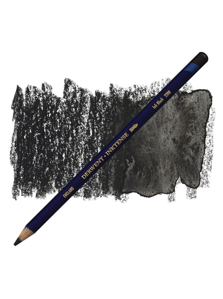 Inktense  - Ink Black (2200) - Crayons à encre aquarellable - Derwent
