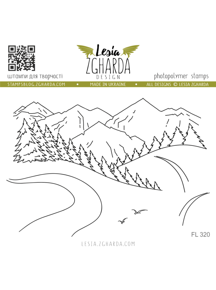 Road to the mountains - Tampon clear - Lesia Zgharda
