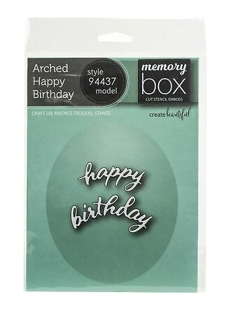 Arched Happy Birthday  -...