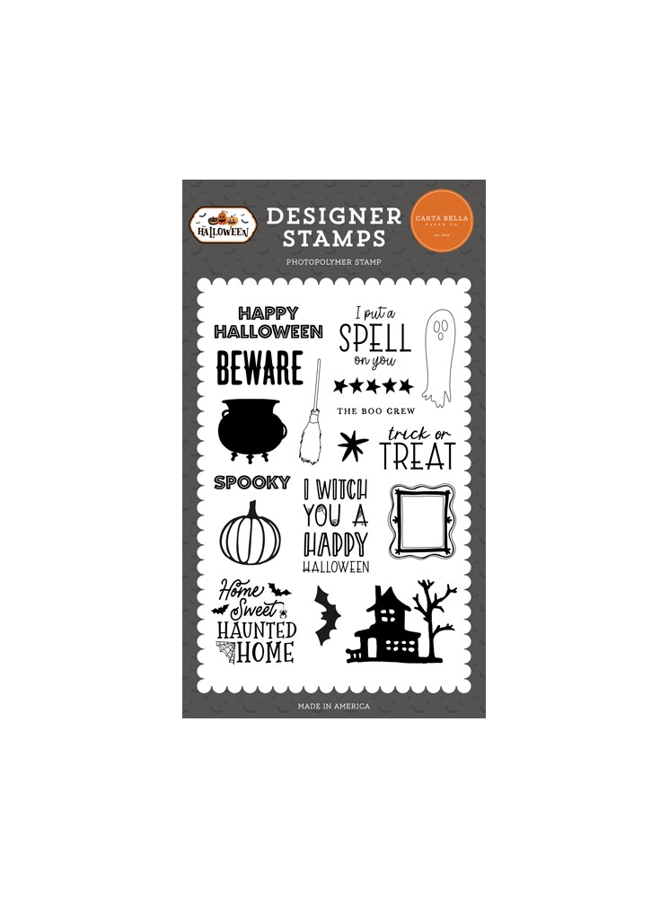 Tampon clear : Haunted Home - Collection "Halloween" - Carta Bella