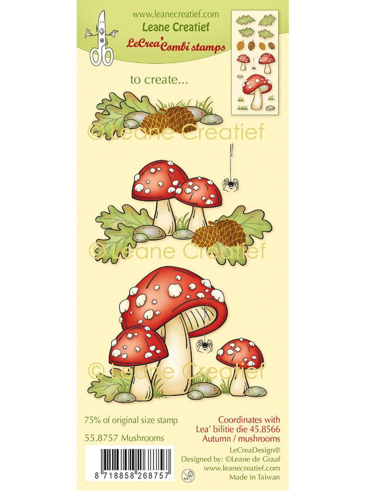 Mushrooms  : Tampons clear - Leane creatief