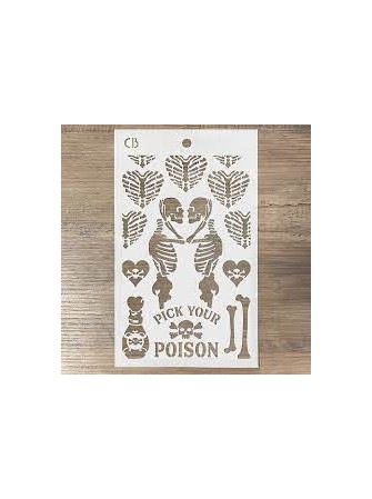 Poison Love - Stencils - Collection "Bad Girls" - Ciao Bella