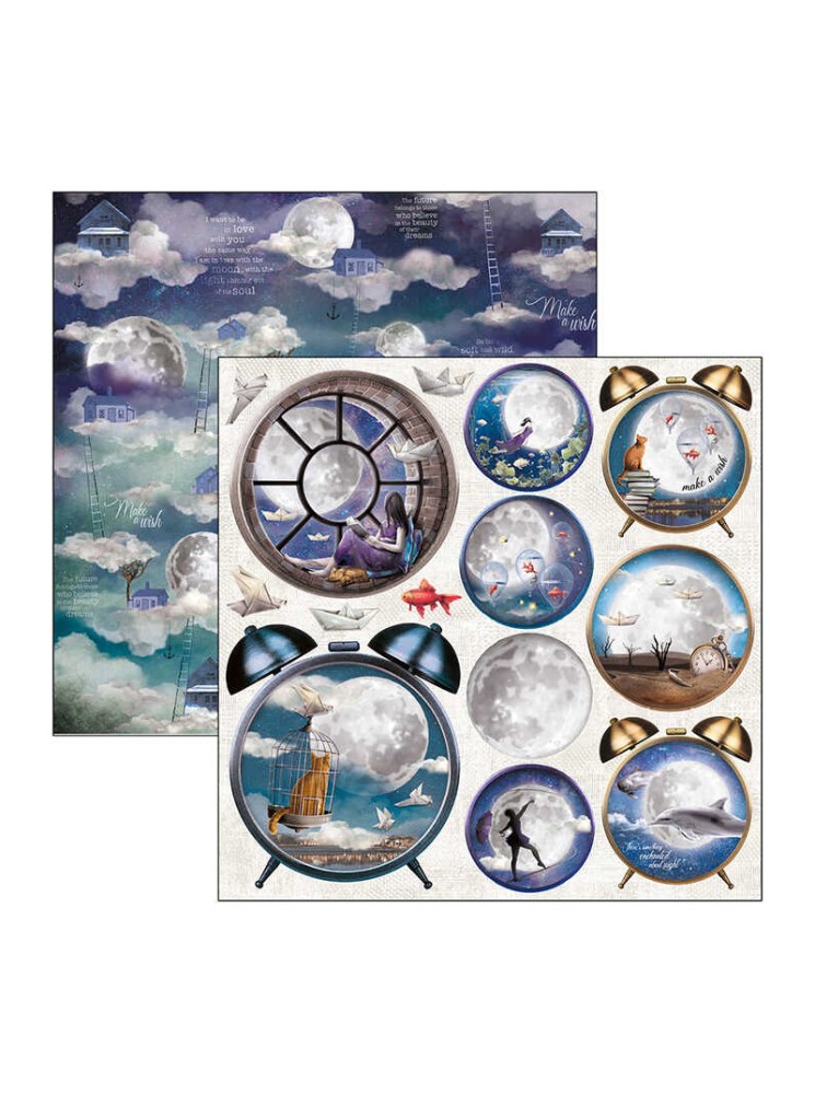 Feuille Alarm Clock - collection "Moon & Me" - Ciao Bella
