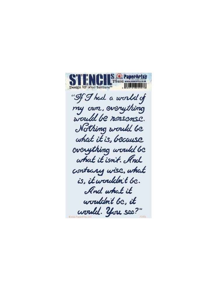 Stencil  - Nicci Battilana 406 - PaperArtsy