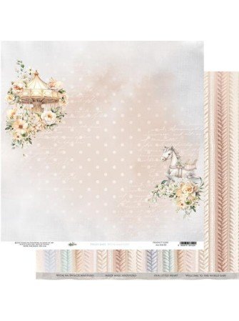 Pack papiers 20 x 20 cm - Collection "Hello Baby" -  Alchemy of Art