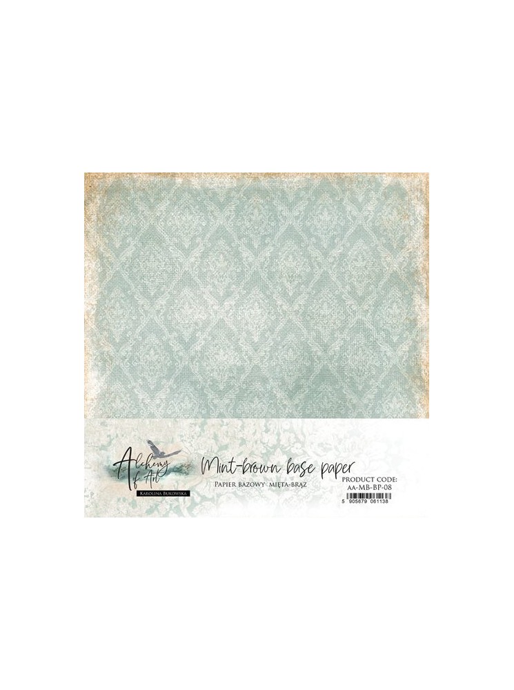 Pack papiers Basic Mint-Brown - Collection "In Frosty Colors" -  Alchemy of Art
